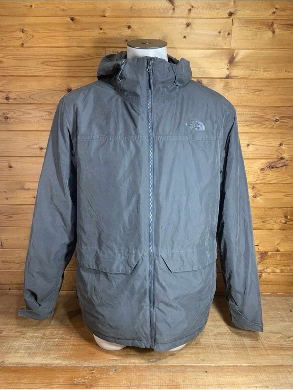 The North Face Canyonlands Jacket Coat Gray Large Full Zip Triweather Men’s